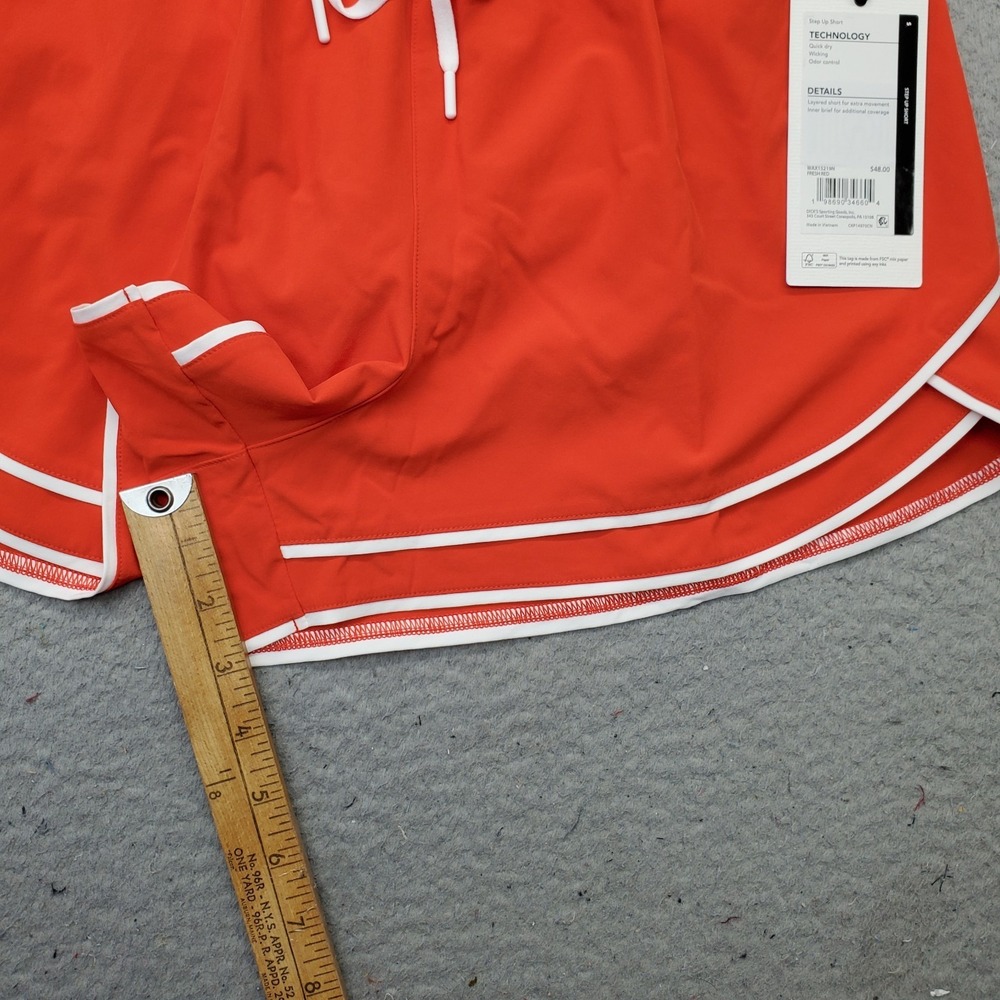 Calia Step Up Shorts Womens Small Orange Quick Dry Wicking High Rise WAX15219N‎ - Picture 4 of 8